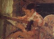 Mary Cassatt Mary is weaving Spain oil painting artist